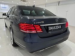 Mercedes Benz E200 Sedan R18 LED 2015 Blue